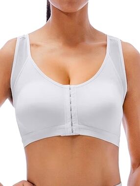 TOSOFT Front Hook And Eye Closure/Straps Leisure Nursing Post Op Bra Size XL